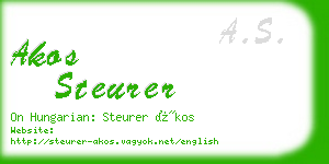 akos steurer business card